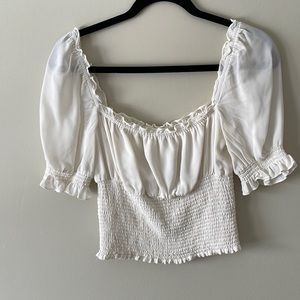 Reformation White Blouse